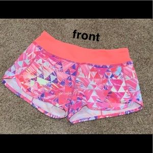 Hot Pink LuluLemon shorts with liner